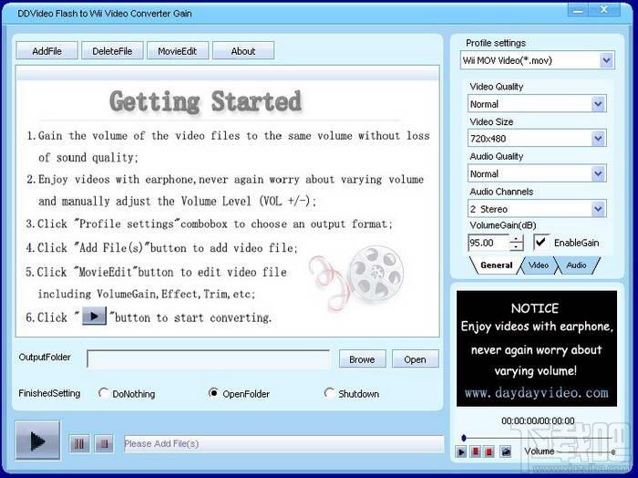 DDVideo Flash(SWF) to Wii Video Converter,DDVideo Flash,SWF到Wii转换器,DDVideo